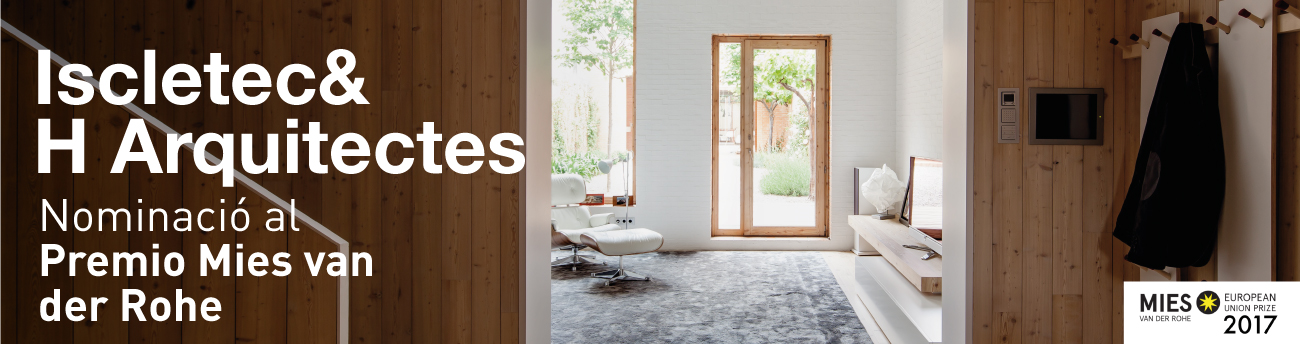 Granolllers premio Mies Van del Rohe Barcelona con ventanas de madera Iscletec